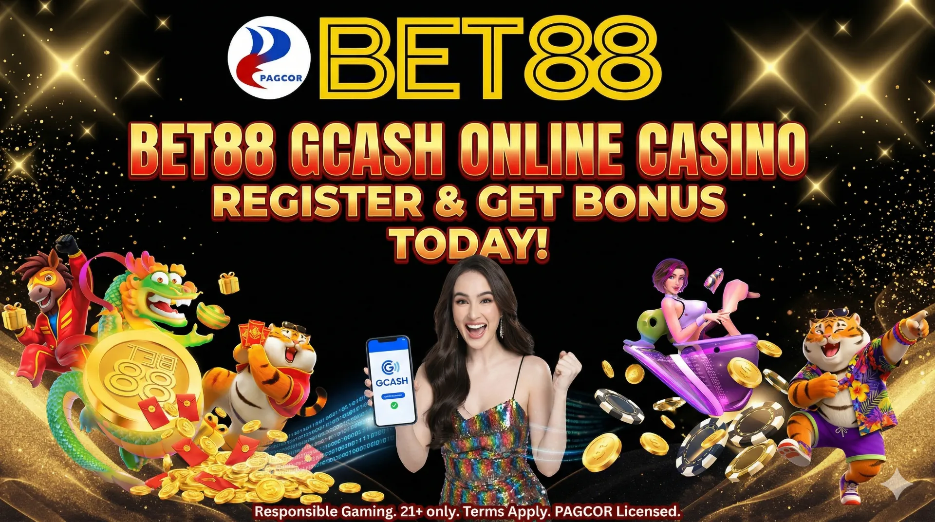 Bet88gcash register and get bonus today image banner